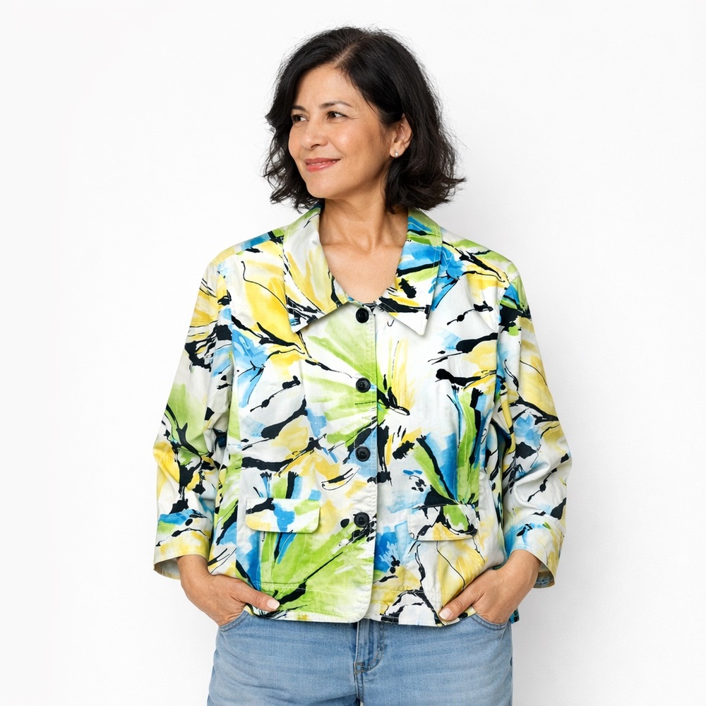 Christopher & Banks Floral Jacket
